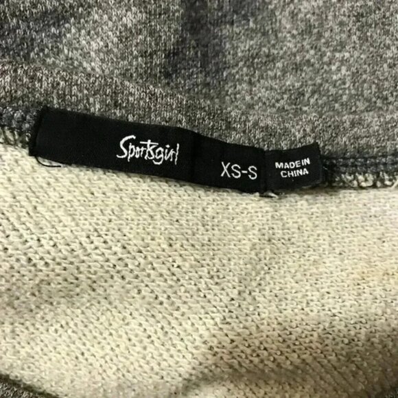 SPORTSGIRL Gray Heather French Terry Top Size XS/S - Picture 6 of 8